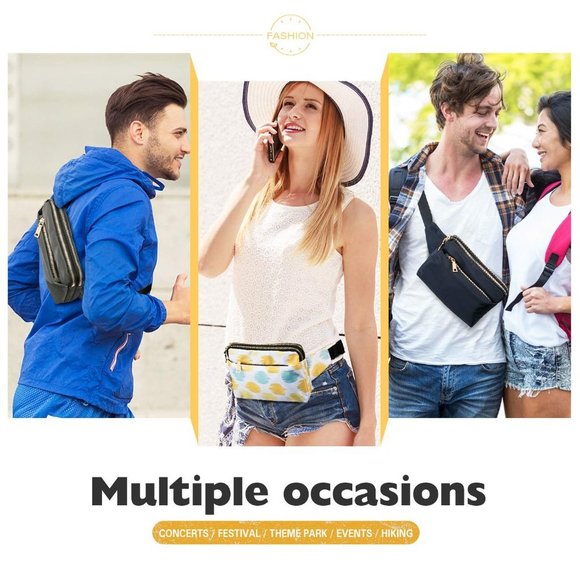 WAIST Bag Fanny Pack Travel Dark Navy - Picture 8 of 9